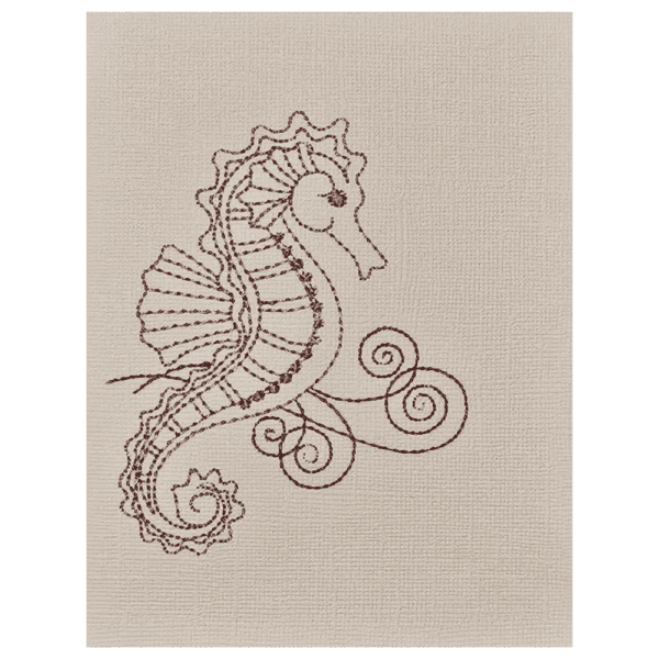 Note Card - Nautical Seahorse