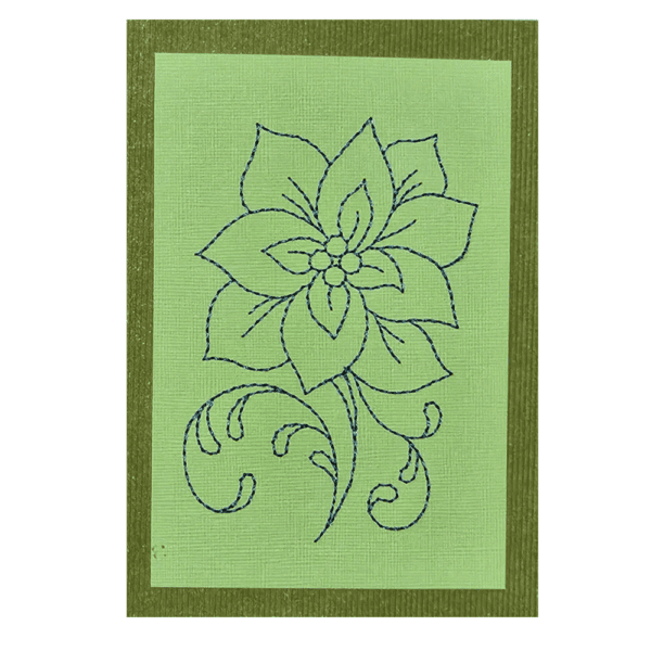 Note Card - Christmas Flower