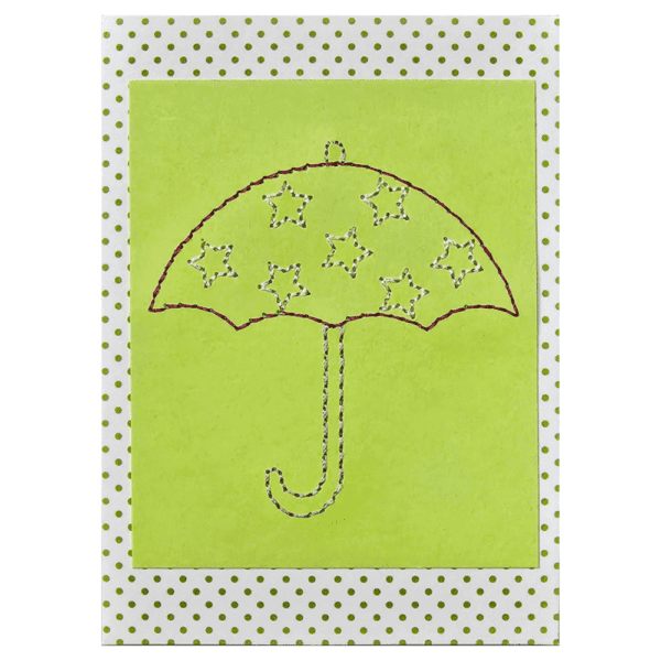 Note Card - Umbrella Stars