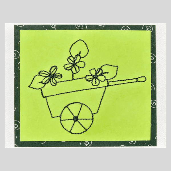 Note Card - Flower Cart