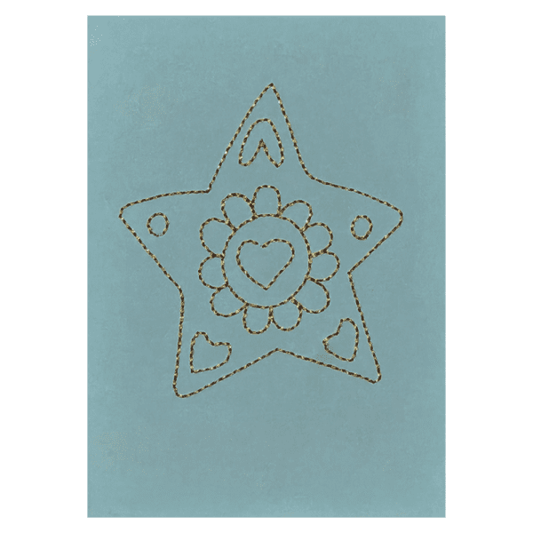 Note Card - Star & Hearts