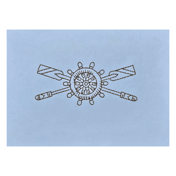 Note Card - Nautical, Oars & Wheel